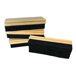 Lot of 4 Wooden Chalkboard Erasers Traditional Felt School Classroom Office‎ New